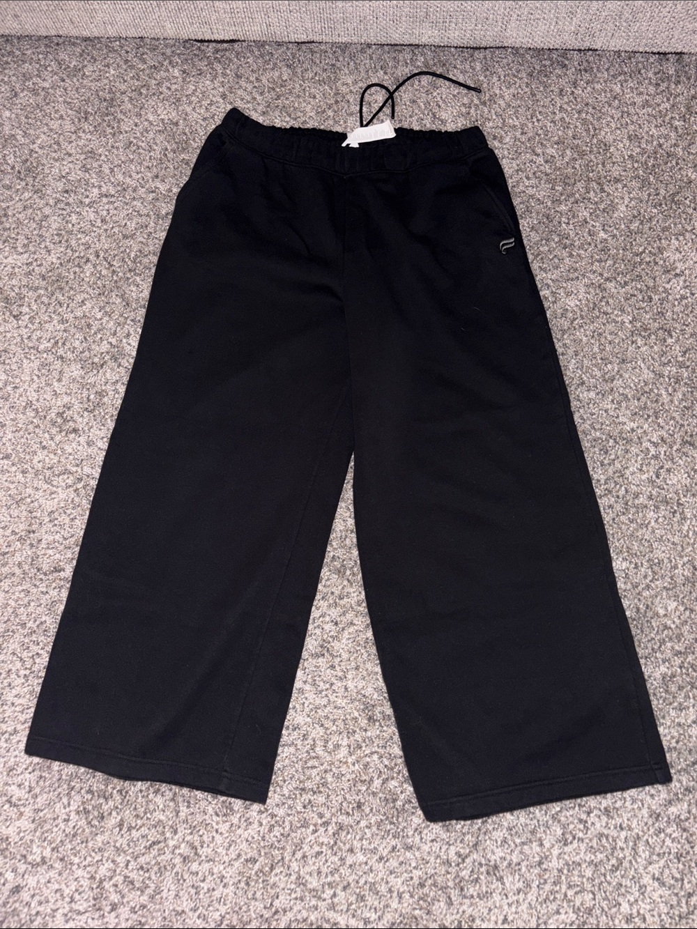Fabletics Black Wide-Leg Sweatpants